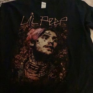 black hot topic lil peep tee